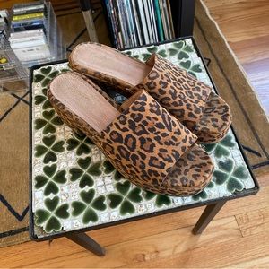 Seychelles Leopard Print Platform Sandals